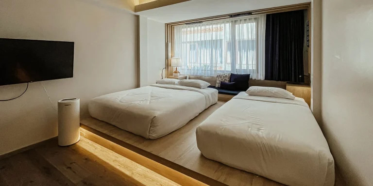Guest room at Norn Nimman13 with two single beds