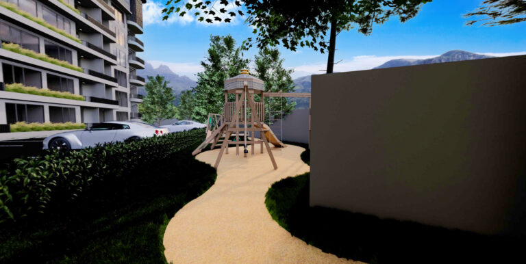 Rendering of the children’s playground at The Element by Anocha