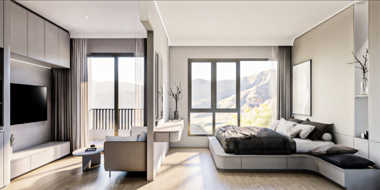 Rendering of a Type A 1 Bedroom at The Element by Anocha