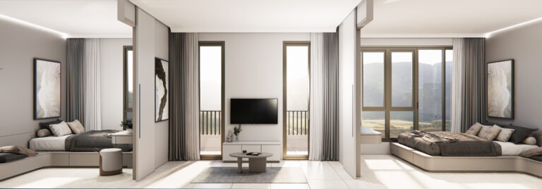 Rendering of a Type B 2 Bedroom at The Element by Anocha