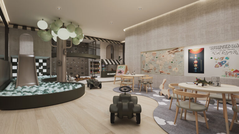 Rendering of the children’s club at The Trees Residence by Anocha