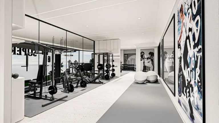 Rendering of the fitness centre at Ever Prime Residences