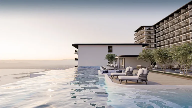 Rendering of the ocean-view rooftop pool at Ever Prime Residences
