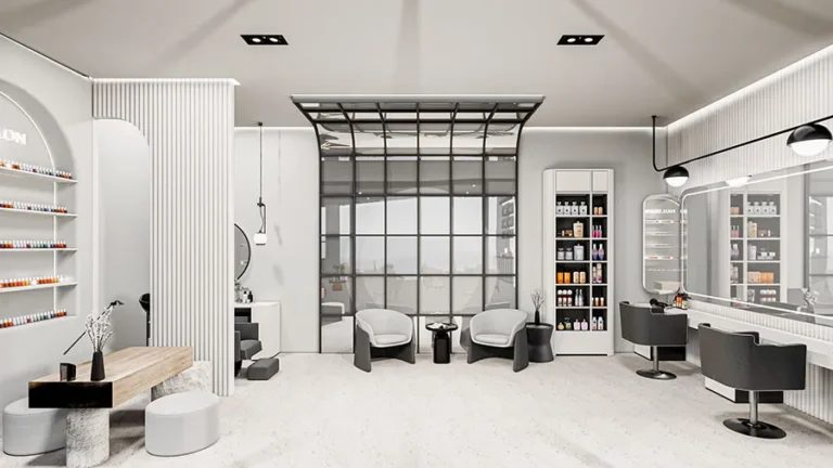 Rendering of the beauty salon at Ever Prime Residences
